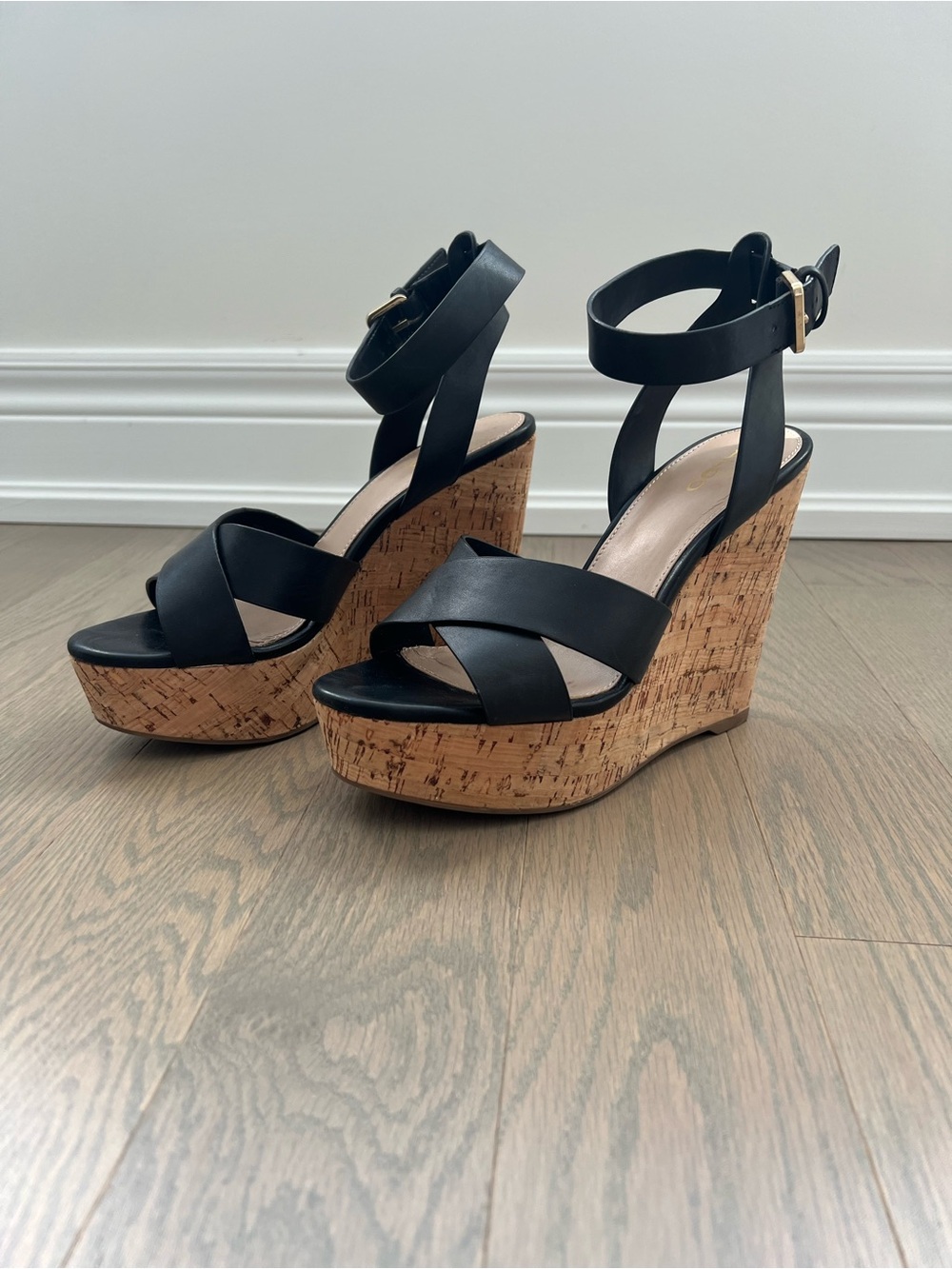 ALDO Wedge Heel Sandals with Ankle Strap - Picture 2 of 11